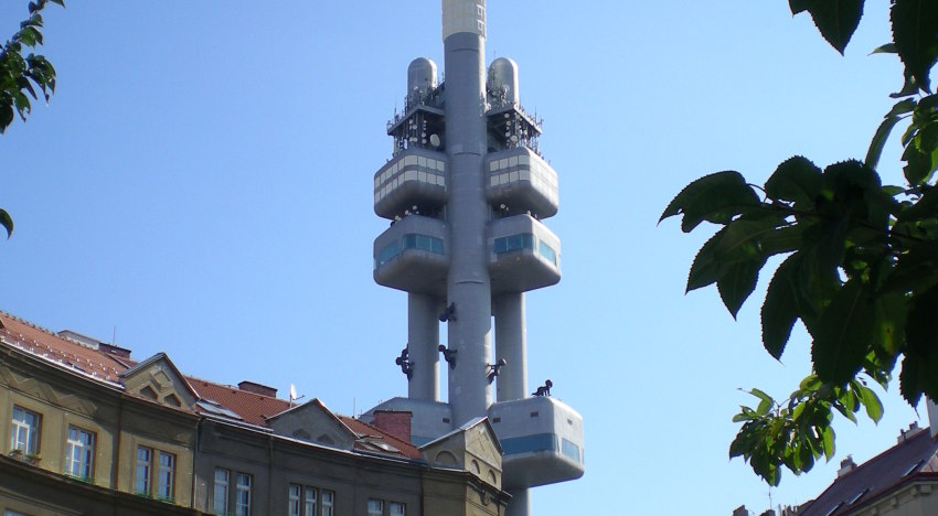La torre di Zizkov, uno dei simboli di Praga